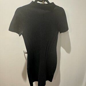 Reiss Short Sleeve Gray Sweater Dress